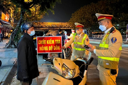Hà Nội: 20 trường hợp vi phạm nồng độ cồn trong ngày mùng 4 Tết