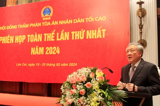 Hội đồng Thẩm phán TANDTC họp phiên toàn thể đầu năm 2024