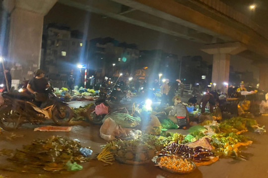 Hà Nội: Chợ cóc gây mất vệ sinh đường phố