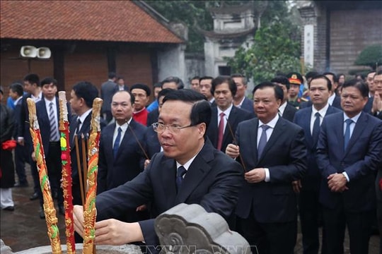 Chủ tịch nước Võ Văn Thưởng dâng hương tưởng niệm Đức vua An Dương Vương