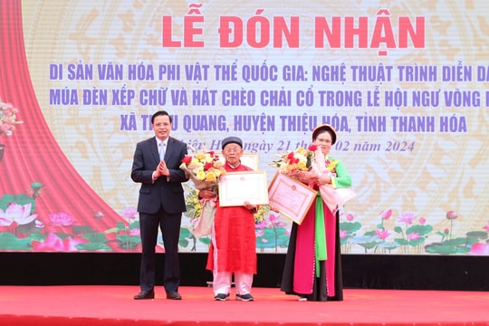 Thanh Hóa có thêm một Di sản văn hoá phi vật thể Quốc gia