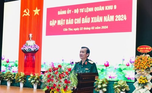 Bộ Tư lệnh Quân khu 9 gặp mặt báo chí đầu Xuân năm 2024