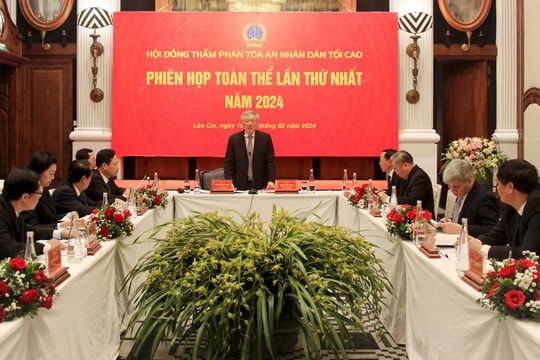 Kết thúc phiên họp toàn thể đầu năm Hội đồng Thẩm phán TANDTC