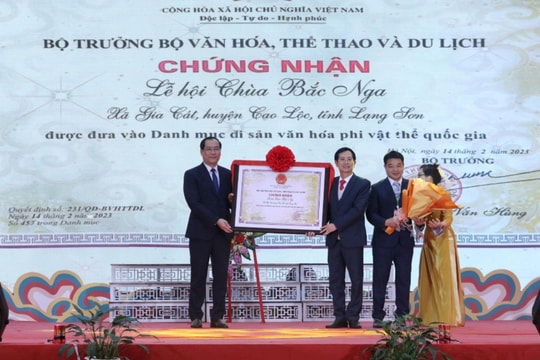 Lễ hội chùa Bắc Nga là Di sản văn hóa phi vật thể quốc gia