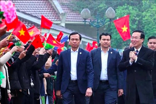 Chủ tịch nước Võ Văn Thưởng dự Ngày hội Sắc xuân trên mọi miền Tổ quốc