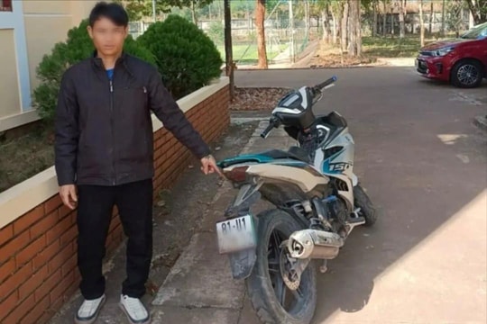Tạm giữ hình sự đối tượng trộm xe mô tô