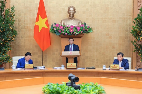 Thủ tướng chủ trì phiên họp Chính phủ chuyên đề xây dựng pháp luật tháng 2/2024