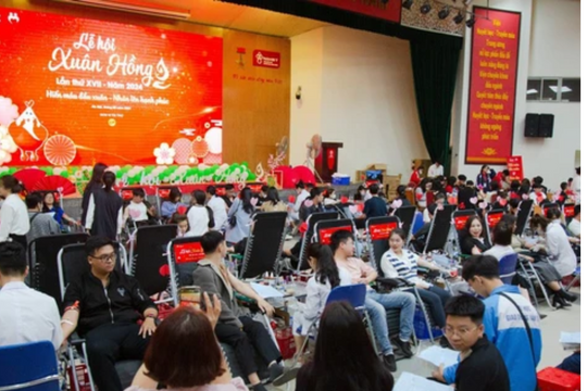 Lễ hội Xuân hồng năm 2024: Tiếp nhận gần 9.000 đơn vị máu