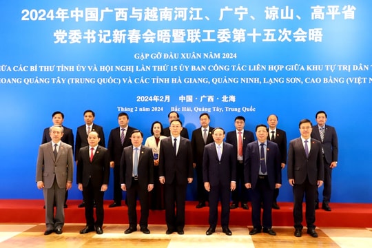 Gặp gỡ đầu xuân giữa Bí thư 4 tỉnh Việt Nam và Bí thư Khu ủy Quảng Tây