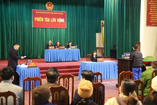 TAND huyện Võ Nhai xét xử lưu động 3 vụ án hình sự