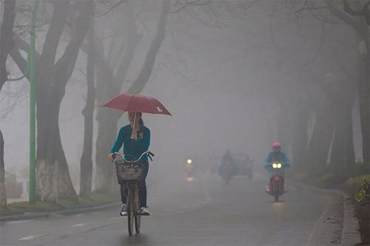 Thời tiết ngày 1/3: Miền Bắc mưa diện rộng, đêm và sáng sớm rét đậm