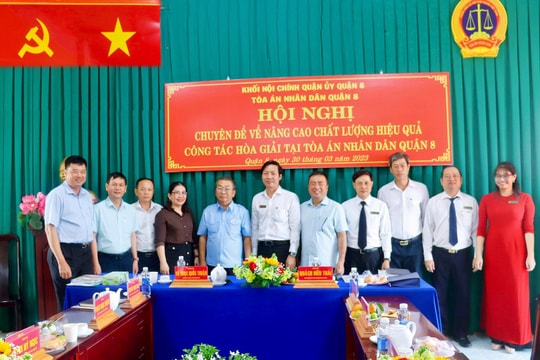 TAND quận 8 (TP. HCM): Hiệu quả từ việc tăng cường hòa giải, đối thoại