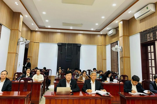 TAND tỉnh Quảng Trị mở phiên tòa xét xử rút kinh nghiệm dưới hình thức trực tuyến