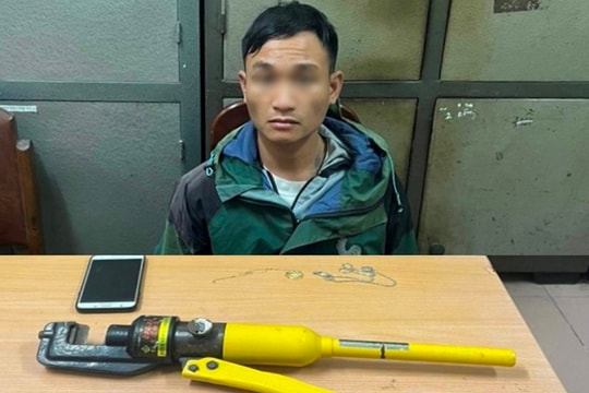 Bắt đối tượng gây ra hàng loạt vụ trộm cắp tài sản tại chợ Tân Thịnh