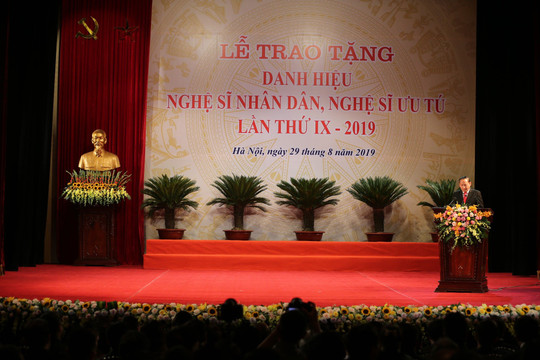Gần 400 nghệ sĩ sẽ được trao tặng danh hiệu nhân dân, ưu tú