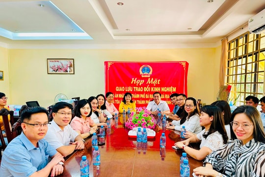 TAND TP.Dĩ An và TAND TP.Bà Rịa giao lưu, trao đổi kinh nghiệm