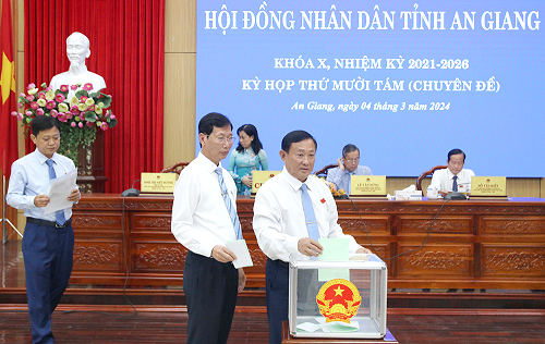 Bãi nhiệm chức vụ Chủ tịch UBND tỉnh An Giang với ông Nguyễn Thanh Bình