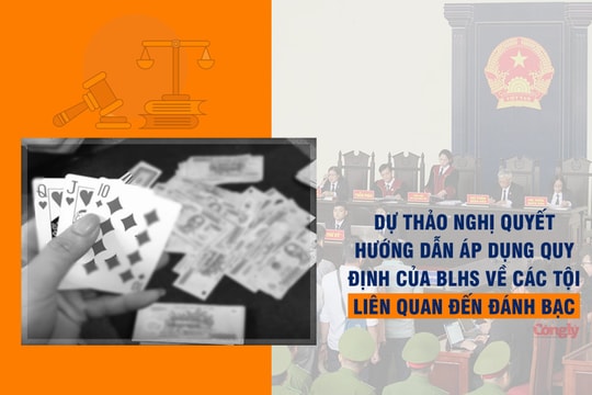 Dự thảo Nghị quyết hướng dẫn một số quy định của BLHS về tội đánh bạc và tội tổ chức đánh bạc hoặc gá bạc