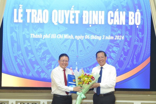 TPHCM: Phó Bí thư Thường trực Quận 10 giữ chức Phó Giám đốc Sở Nội vụ