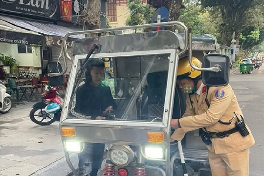 Hà Nội xử lý xe ba bánh tự chế