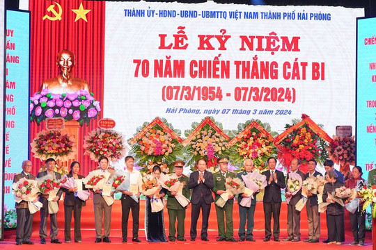 Hải Phòng kỷ niệm 70 năm Chiến thắng Cát Bi (7/3/1954 - 7/3/2024)