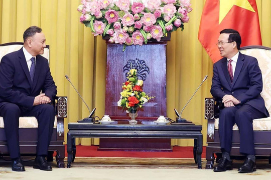 Chủ tịch nước Võ Văn Thưởng tiếp Viện trưởng Viện Kiểm sát Mông Cổ