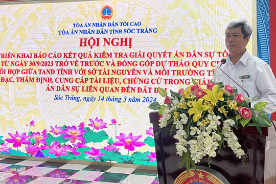 Báo cáo kết quả giải quyết án dân sự tồn đọng trước năm 2023