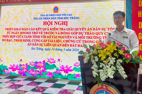 Báo cáo kết quả giải quyết án dân sự tồn đọng trước năm 2023