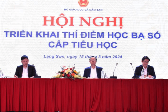 Bộ Giáo dục và Đào tạo triển khai thí điểm học bạ số cấp tiểu học