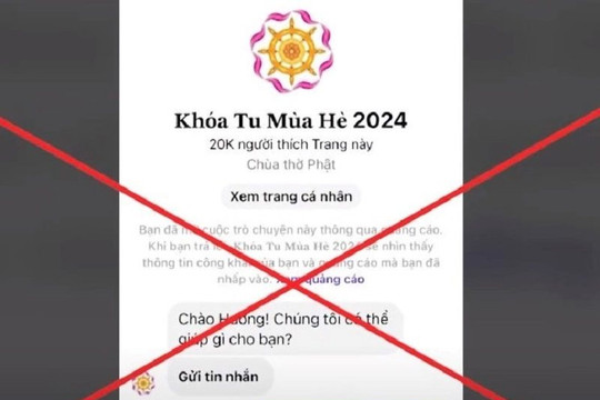 Sập bẫy "khóa tu mùa hè", một phụ nữ bị lừa mất 2,8 tỷ đồng