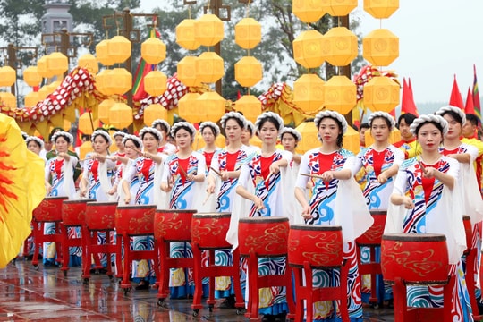 Màn trống hội tưng bừng tại Lễ hội kỷ niệm 140 Khởi nghĩa Yên Thế