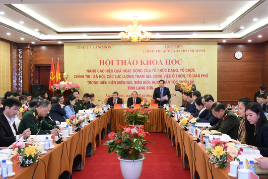 Lạng Sơn: Nâng cao hiệu quả hoạt động của tổ chức đảng, chính trị - xã hội