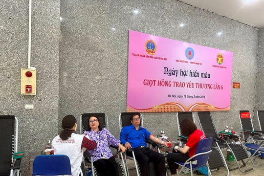 TAND cấp cao tại Hà Nội tổ chức 'Ngày hội hiến máu - Giọt hồng trao yêu thương lần 6'