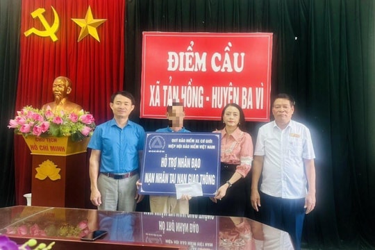 Quỹ bảo hiểm xe cơ giới chi hỗ trợ nhân đạo cho nạn nhân tử vong do tai nạn giao thông tại Ba Vì