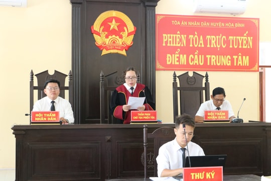 Xét xử trực tuyến 4 vụ án hình sự