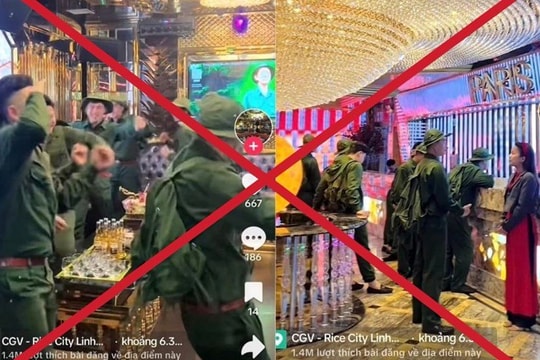 Thanh tra vào cuộc vụ mặc đồ thanh niên xung phong nhảy múa trong quán karaoke