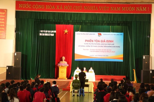 Phiên tòa giả định về tội phạm lừa đảo trên không gian mạng