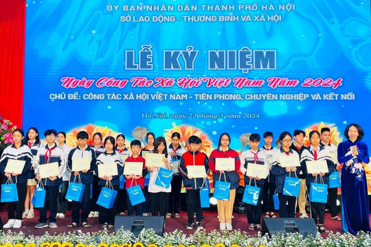 Lễ kỷ niệm Ngày Công tác xã hội Việt Nam năm 2024 được tổ chức thành công