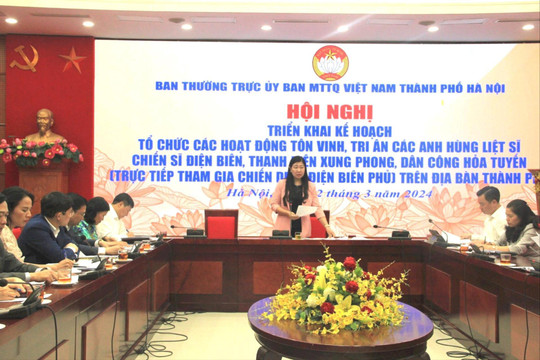 Hội nghị triển khai kế hoạch tổ chức các hoạt động tôn vinh, tri ân các anh hùng liệt sĩ, chiến sĩ Điện Biên
