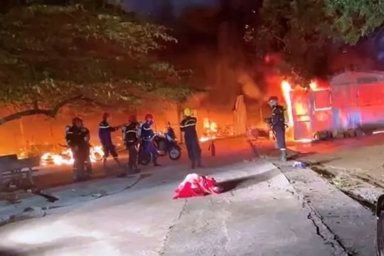 Không có yếu tố tội phạm vụ cháy nhà xe đại học Hồng Đức