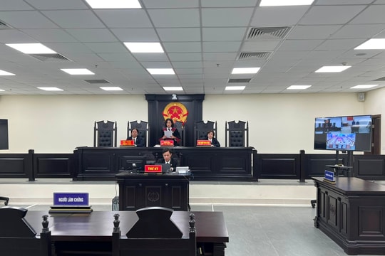 TAND quận Ba Đình tổ chức phiên tòa xét xử trực tuyến rút kinh nghiệm