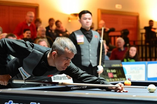 Hai cơ thủ Việt Nam vào chung kết carom 3 băng đồng đội thế giới