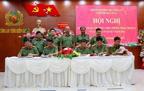 Công an 5 địa phương Tây Nam Bộ ký kết giao ước thi đua