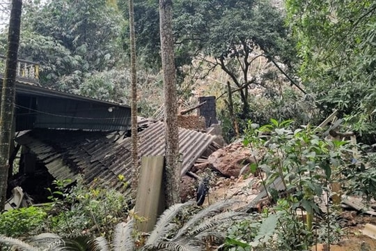 Động đất ở Hà Nội gây sạt lở đá tại Hòa Bình