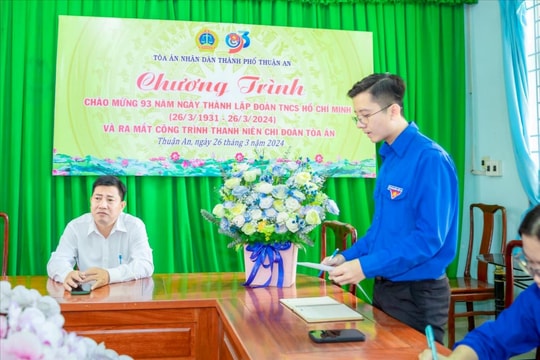 TAND TP. Thuận An ra mắt hai công trình thanh niên
