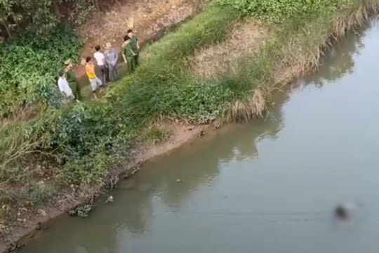 Phát hiện thi thể trôi trên sông Yên