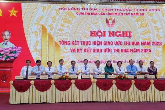 Cụm thi đua các tỉnh miền Tây Nam bộ tổng kết thực hiện giao ước thi đua năm 2023