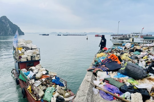 Quảng Ninh phát động cuộc tổng dọn vệ sinh, thu gom rác thải trên vịnh Hạ Long