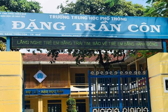 Sở GD&ĐT TT-Huế lên tiếng sự việc giáo viên, học sinh phải lao động vệ sinh nếu không tham dự hội trại