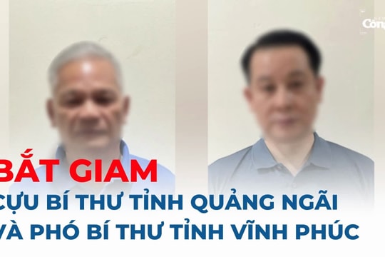 Vụ án tập đoàn Phúc Sơn: Bắt cựu Bí thư tỉnh Quảng Ngãi và Phó Bí thư tỉnh Vĩnh Phúc